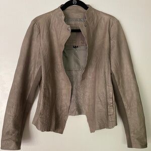 Cigno Nero Brown Leather Jacket Size 42 (large)